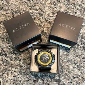 Activa Sync X Invicta Men's Digital Watch - 50mm. Black NWT